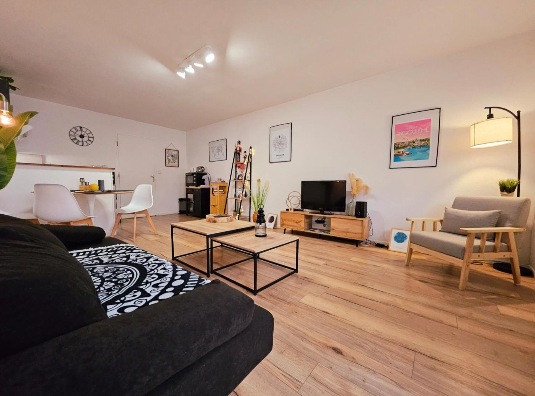 Appartement Cosy Proche Gare - Fibre Optique Et Parking Angoulême Zewnętrze zdjęcie